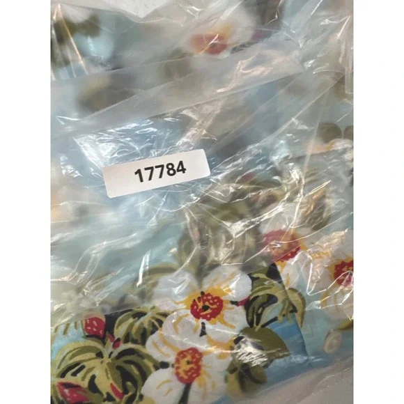 J.Crew Button Down Shirt Mens M Blue Resort Tropical Floral Cotton Short Sleeve - Picture 9 of 10